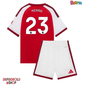 Arsenal Mikel Merino #23 Hjemmebanesæt Børn 2026-27 Kort ærmer (+ korte bukser)